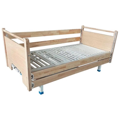 Home manual two-function pine wood nursing bed ZC-F07